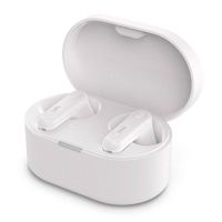 Audífonos bluetooth True Wireless Philips TAT1138, resistencia al agua IPX4, duración máx. 15 horas con estuche de carga, blanco